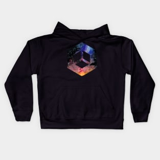 Hexagonal Galaxy Kids Hoodie